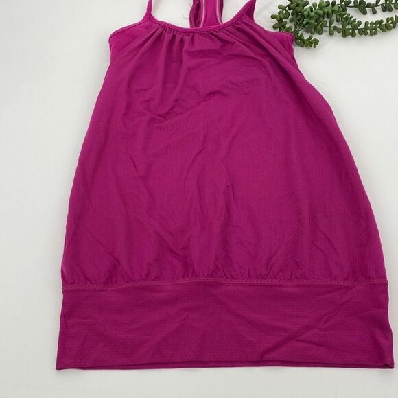 LULULEMON No Limits Athletic‎ Tank With Built in Bra Elastic Waistband pink 4 - Picture 2 of 10